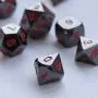 Frienda Zinc Alloy Metal Polyhedral 7-Die Dice Set for Dungeons and Dragons RPG Dice Gaming D&D Math Teaching, d20, d12, 2 Pieces d10 (00-90 and 0-9), d8, d6 and d4
