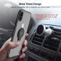 DESOF iPhone X Case, iPhone 10 Case with Ring Holder Kickstand, 360°Adjustable Ring Grip Stand Work with Magnetic Car Mount Anti-Fingerprint Slim Cover for Apple iPhone X (2017) 5.8 inch - Clear