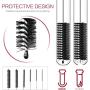 Long Straw Brush, Nylon Pipe Tube Cleaner 8.2-ihch 10 Different Diameters Set of 10