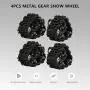 4Pcs Metal Gear Snow Wheel, 1/10 RC Remote Control Snow Tires Metal Gear Standard Main Gear RC Crawler Accessory Part