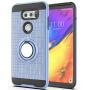 LG V35 Case,LG V35 ThinQ / V30 / LG V30S / LG V30 Plus Case with HD Phone Screen Protector,Ymhxcy 360 Degree Rotating Ring & Bracket Dual Layer Resistant Back Cover for LG V30 +ZH Metal Slate