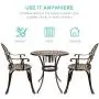 Best Choice Products Cast Aluminum Outdoor Patio Bistro Table Set for Backyard, Garden, Porch, Deck w/Attached Ice Bucket, 2 Chairs - Copper Best Choice Products Cast Aluminum Outdoor Patio Bistro Table Set for Backyard, Garden, Porch, Deck w/Attached Ice Bucket, 2 Chairs - Copper