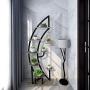 Flower Plant Stand Indoor Pots Stander Display Iron MetalDecorative Plant Holder Pots Holder Shelf Flower Rack Multifunctional Shelf Unit Storage Rack Outdoor Indoor for Living Room Garden (1, Black)