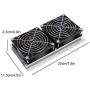 Diyeeni Semiconductor Cooler 140 W Thermoelectric Semiconductor Cooler Refrigeration Cooling Fan Heat Sink System Kit for DIY semiconductor Refrigeration System