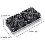 Diyeeni Semiconductor Cooler 140 W Thermoelectric Semiconductor Cooler Refrigeration Cooling Fan Heat Sink System Kit for DIY semiconductor Refrigeration System