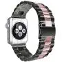 Seinit Stainless Steel Watch Band Replacement Strap Compatible with Apple Watch Series 6/5/4/3/2/1 44mm/42mm, Black/Rose Gold Seinit Stainless Steel Watch Band Replacement Strap Compatible with Apple Watch Series 6/5/4/3/2/1 44mm/42mm, Black/Rose Gold