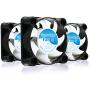 AAB Cooling Super Silent Fan 4 - Silent and Efficient 40mm Fan with 4 Anti-Vibration Pads - Value Pack 3 Pieces, 12V, Quiet Fan, 3D Printer Fan, Silent Case Fan