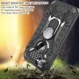 iPhone 7 case | iPhone 8 case | Metal 360 Degree Ring Kickstand | Atump Military Grade 15ft. Drop Shockproof Tested Protective case | Car Mount Phone case for iPhone 7 and iPhone 8 Gray