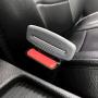 Car Seat Belt Clips 4Pack Universal Car Belt Buckle Stopper Metal Rust Proof Durable (gray)