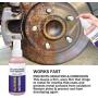 RustOut Instant Remover Spray 100ML - Rust Stain Remover - Easily Clean - for Metal Parts, Rollers, Door Hinges and Brake Parts, Anti Corrosion and Anti Rust, for RVs, Boats, Cars