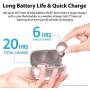 iLuv TB100 Rose Gold True Wireless Earbuds Cordless in-Ear Bluetooth 5.0 with Hands-Free Call MEMS Microphone, IPX6 Waterproof Protection, Long Playtime; Includes Compact Charging Case & 3 Ear Tips