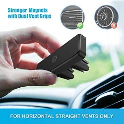 Magnetic Mount, WixGear Universal Air Vent Magnetic Phone Holder for Car, for Cell Phones and Mini Tablets,with Double Prongs and Extra Strong with 8 Magnets for Big Phones!