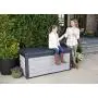 Keter Denali 150 Gallon Resin Large Deck Box-Organization and Storage for Patio Furniture, Outdoor Cushions, Garden Tools and Pool Toys, Grey & Black Keter Denali 150 Gallon Resin Large Deck Box-Organization and Storage for Patio Furniture, Outdoor Cushions, Garden Tools and Pool Toys, Grey & Black