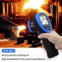 BTMETER BT-1800 Pyrometer -58°F ~3272°F (-50 ~ 1800℃) DS 50:1 Infrared Thermometer Gun for Metal Melting Furnace Forge Kiln Temperature Tester(NOT for Human Temp)