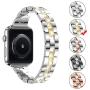 wootfairy Metal Band Compatible for Apple Watch Band 38mm 40mm 42mm 44mm, Stainless Steel Adjustable Replacement Thin Strap Bracelet for iWatch Series SE 6/5/4/3/2/1 Women, Silver&Gold 42mm/44mm