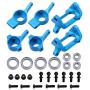 Hobbypark Front & Rear Aluminum Steering Hub Base C Carrier Knuckle Upgrade Kit for 1/18 Wltoys A959 A949 A969 A979 K929 A959-B A969-B A979-B RC Car