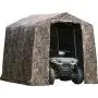 ShelterLogic 8 x 8 x 8 Shed-in-a-Box All Season Steel Metal Peak Roof Outdoor Storage Shed with Printed Camouflage Cover and Heavy Duty Reusable Auger Anchors