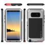 Galaxy Note 8 Metal Case, Heavy Duty Military Grade Armor Cover [shock proof] Hybrid Full Body Hard Aluminum & TPU Design [non slip] W/Prime Drop Protection for Samsung Galaxy Note 8 [Silver]