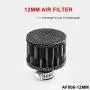 2Pack 12mm Mini Red Universal Car Motor Cone Cold Clean Air Intake Filter Turbo Vent Breather for car and Motorcycle (Carbon) 2Pack 12mm Mini Red Universal Car Motor Cone Cold Clean Air Intake Filter Turbo Vent Breather for car and Motorcycle (Carbon)