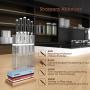 Sharpening Stone Set, Meterk Whetstone 4 Side Grit 400/1000 3000/8000 Knife Sharpening Kit with Bamboo Base, Non-Slip Rubber Base and Angle Guide