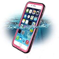 Waterproof Case for iPhone 8 Plus/iPhone 7 Plus Case, Shockproof Full-Body Rugged Case with Built-in Screen Protector for Apple iPhone 8 Plus / 7 Plus - (Pink)