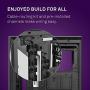 NZXT H710i - CA-H710 i-W1 - ATX Mid Tower PC Gaming Case - Front I/O USB Type-C Port - Quick-Release Tempered Glass Side Panel - Vertical GPU Mount - Integrated RGB Lighting - White/Black