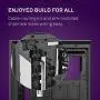 NZXT H710i - CA-H710 i-W1 - ATX Mid Tower PC Gaming Case - Front I/O USB Type-C Port - Quick-Release Tempered Glass Side Panel - Vertical GPU Mount - Integrated RGB Lighting - White/Black