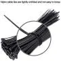 Cable Zip Ties Nylon Self Locking Wire Ties 4 inch 200 Pieces Black Cable Zip Ties Nylon Self Locking Wire Ties 4 inch 200 Pieces Black