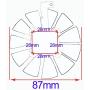 inRobert 87mm T129215SU Graphics Card Cooling Fan for ASUS ROG Strix GTX1060/GTX1080/GTX1080TI/GTX1070 Video Card Cooler (Fan-B)
