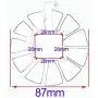 inRobert 87mm T129215SU Graphics Card Cooling Fan for ASUS ROG Strix GTX1060/GTX1080/GTX1080TI/GTX1070 Video Card Cooler (Fan-B)