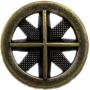 Bezelry 15 Pieces Asterisk Metal Antique Brass Color Metal Shank Buttons. 20mm (3/4 inch)