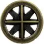 Bezelry 15 Pieces Asterisk Metal Antique Brass Color Metal Shank Buttons. 20mm (3/4 inch)