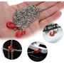 Yencoly Trailer Chain Parts Metal Tow Chain, RC Tow Chain Trailer Safety Chain, Rescue Tow Hook 1/10 Scale for Crawler Car RC Cars Trailer Chain Assemble Daily Use