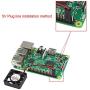 MakerFocus 4pcs Raspberry Pi 4B Fan DC Brushless Cooling Fan 3.3V 5V Heatsink Cooler Radiator Connector Separating One-to-Two Interface for Raspberry Pi 4/ Pi 3/3B+ and Pi Zero/Zero W or Other Project
