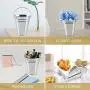 June Fox Mini Metal Buckets, 12-Pack Tin Bucket with Handle for Buffet Party Supplies, Flower Vases, Wedding Supplies, and Table Decoration