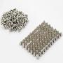 Sutemribor 200 Pieces 7mmx9.5mm Silver Bullet Cone Spike and Stud Metal Screw Back for DIY Leather Crafts