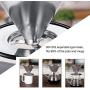 Pour Over Coffee Dripper Stainless Steel LHS Slow Drip Coffee Filter Metal Cone Paperless Reusable Single Cup Coffee Maker 1-2 Cup With Non-slip Cup Stand and Cleaning Brush