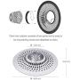 LEKEYE Drain Hair Catcher/Bathtub Shower Drain Hair Trap/Strainer Stainless Steel Drain Protector(Patented Product)