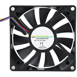 PC Cooling Fan,12V 0.3A 8cm Heat Sink Fan,Silent Vibration Reduction,Strong Heat Dissipation, Compatible with Various PC Case, Suitable for Computer case and Power Cooling