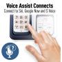 PANASONIC Expandable Cordless Phone System with Link2Cell Bluetooth, Voice Assistant, Answering Machine and Call Blocking - 3 Cordless Handsets - KX-TGD563A (Navy Blue/White)