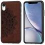 Case Compatible with iPhone X/XS Cases (2018) 5.8 Inch Case,3D Fabric Flower Slim Fit Rugged Anti-Scratch Shock Absorption Cover Built-in Metal Plate for Magnetic Car Phone Holder(Brown)