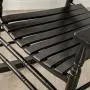 B&Z KD-22B Black Wood Rocking Chairs Adult Patio Carved Vintage Outdoor Indoor