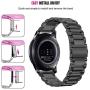Gear S3 Frontier Band XL/Large, Oitom Premium Solid Stainless Steel Watch Bands Link Bracelet Strap for Samsung Gear S3 Classic Gear S3 Frontier Galaxy Watch 46mm Smart Watch Fitness Black
