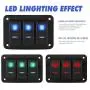ABILKEEN Latching Push Button Switch U19C2 1NO1NC SPDT ON/Off Metal Shell with Suitable for 16mm 3/4'' Mounting Hole blue