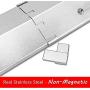Hisencn Universal Replacement Heavy Duty Adjustable Stainless Steel Heat Plate Shield, Heat Tent, Flavorizer Bar, Burner Cover, Flame Tamer for Brinkmann Gas Grill, Extends from 11.75'' up to 21'' L
