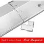 Hisencn Universal Replacement Heavy Duty Adjustable Stainless Steel Heat Plate Shield, Heat Tent, Flavorizer Bar, Burner Cover, Flame Tamer for Brinkmann Gas Grill, Extends from 11.75'' up to 21'' L