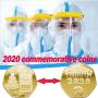 Pacoco I Survived 2020 Commemorative Coins, 2020 Commemorative Coins Double-Sided Commemorative Metal Coins A Year to Remember 2020 for Friends Family Collectors - 1PCS, US Shipping