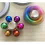 Fidget Hand Spinner Metal Elemental Power Orb Fidgeting Dragon Ball EDC ADHD Anxiety Focus Copper Bearing Figit Toys Finger Fingertip Gyro Stress Relief Xmas Birthday Gifts for Kids Adults(Rainbow)