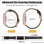 Hotodeal Leather Band Compatible Charge 3, Classic Replacement Genuine Leather Bands Metal Connectors Women Men Small Large Size Silver, Rose Gold, Black