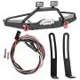 Dilwe RC Front Bumper, Metal RC Front Bumper with LED Light Upgrade Spare Part Compatible with Axial SCX10 II 90046 RC Models Dilwe RC Front Bumper, Metal RC Front Bumper with LED Light Upgrade Spare Part Compatible with Axial SCX10 II 90046 RC Models